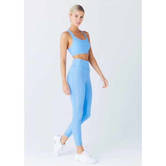 GIGI C Sky Blue Katrina Cutout Leggings Sports Bra Set - Picture 2 of 9